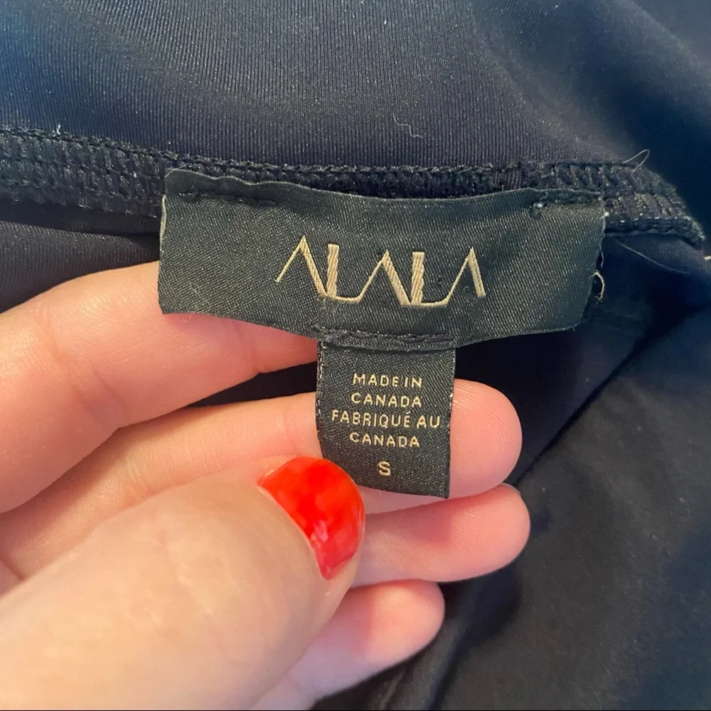 ALALA Heroine Tight Black And Aruba Blue 7/8 Leggings Size Small - Picture 13 of 15